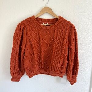 For Love And Lemons Orange Sweater